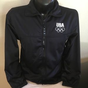 Adult USA Olympic Dark Blue Zip up Jacket